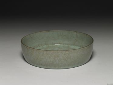 图片[2]-Washer with impressed-dragon design in celadon glaze, Guan ware, Southern Song dynasty, 12th-13th century-China Archive